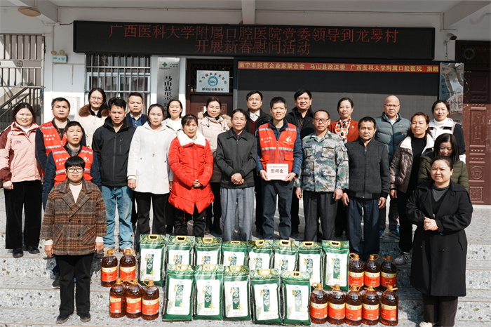 公司党委书记韦锦斌带队赴马山县里当瑶族乡龙琴村开展新春慰问走访活动 第 4 张